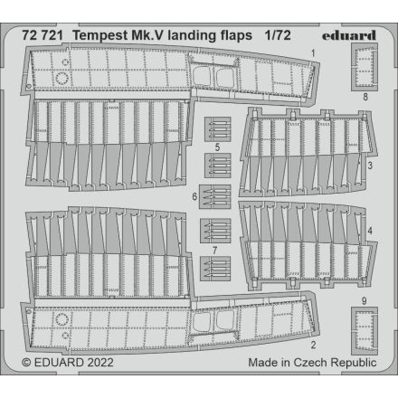 Eduard Tempest Mk. V landing flaps (Airfix)