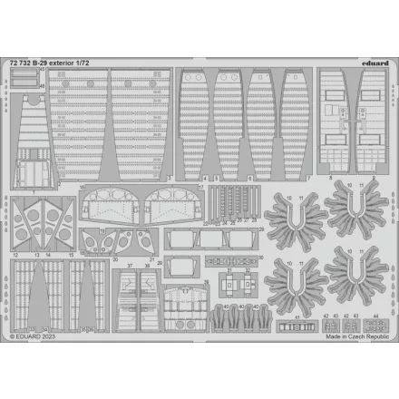 Eduard B-29 exterior (Academy, Hobby 2000)