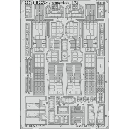 Eduard E-2C/ C+ undercarriage (Heller)