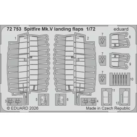 Eduard Spitfire Mk. V landing flaps (Eduard)