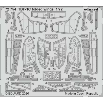 Eduard TBF-1C folded wings (Hobby Boss)