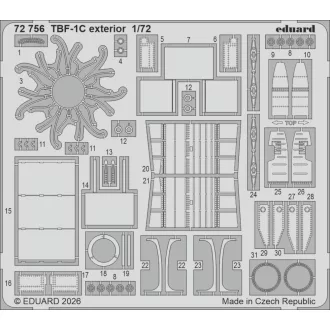 Eduard TBF-1C exterior for Hobby Boss fotómaratás