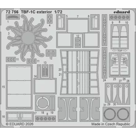 Eduard TBF-1C exterior (Hobby Boss)
