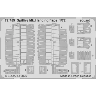 Eduard Spitfire Mk. I landing flaps (Eduard)