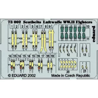 Eduard Seatbelts Luftwaffe WW.II Fighters fotómaratás