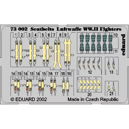 Eduard Seatbelts Luftwaffe WWII Fighters