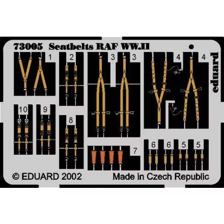 Eduard Seatbelts RAF WWII