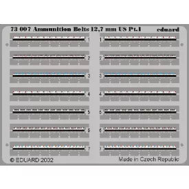 Eduard Ammunition Belts US Cal.0.50