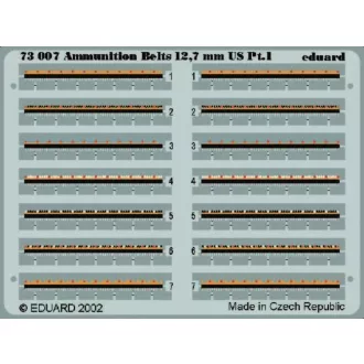 Eduard Ammunition Belts 12,7mm US fotómaratás