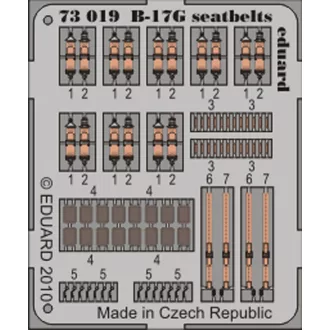 Eduard B-17G seatbelts for Revell fotómaratás