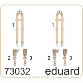 Eduard Seatbelts Luftwaffe WWII bombers SUPERFABRIC