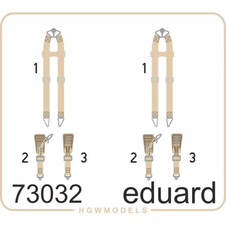 Eduard Seatbelts Luftwaffe WWII bombers SUPERFABRIC