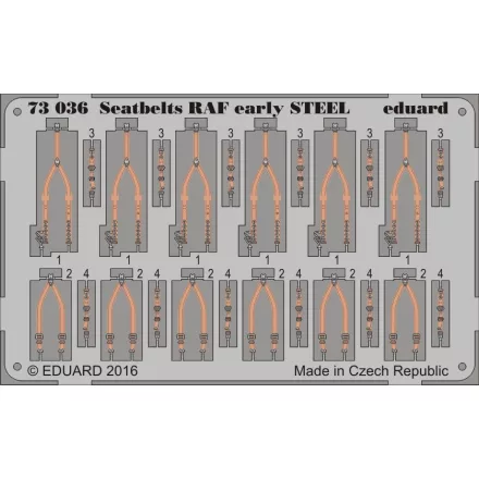 Eduard Seatbelts RAF early STEEL