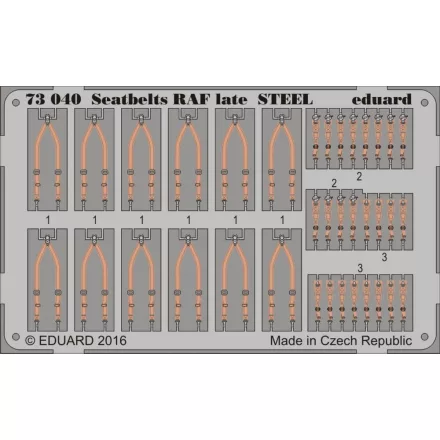 Eduard Seatbelts RAF late STEEL