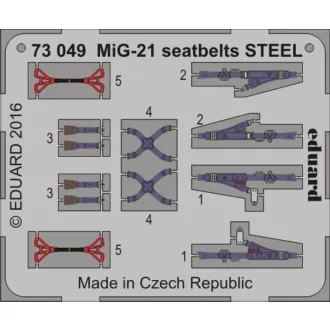 Eduard MiG-21 seatbelts STEEL fotómaratás