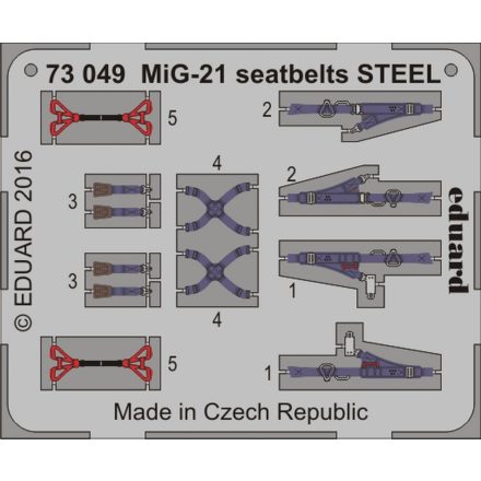 Eduard MiG-21 seatbelts STEEL