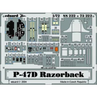 Eduard P-47D Razorback fotómaratás