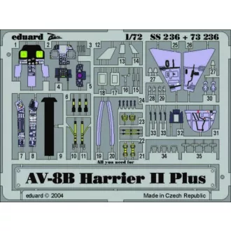 Eduard AV-8B Harrier II Plus fotómaratás