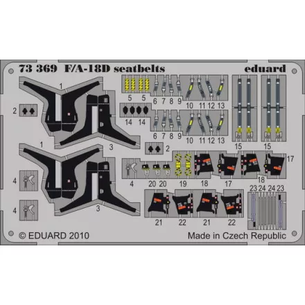 Eduard F/ A-18D seatbelts (Academy)
