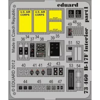 Eduard B-17F interior S.A. for Revell fotómaratás