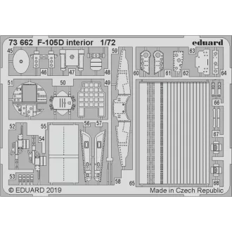 Eduard F-105D interior for Trumpeter fotómaratás
