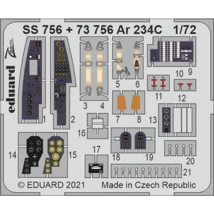 Eduard Ar 234C (Dragon, Hobby 2000)