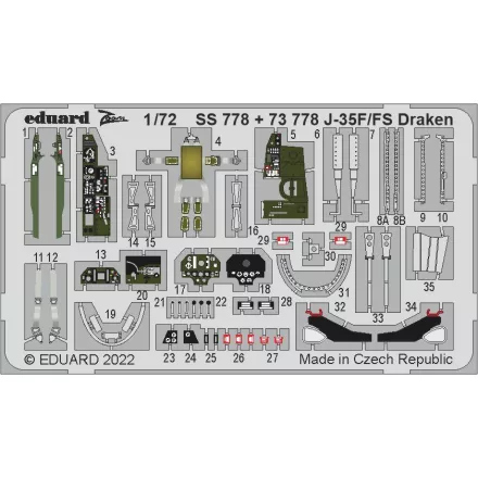 Eduard J-35F/ FS Draken (Hasegawa, Hobby 2000)