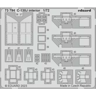 Eduard C-130J interior ZVEZDA fotómaratás