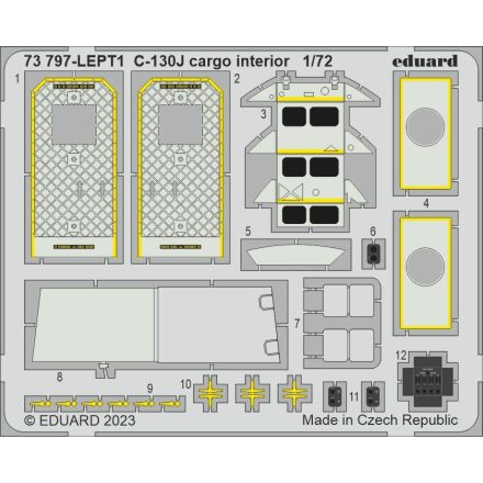 Eduard C-130J cargo interior (Zvezda)