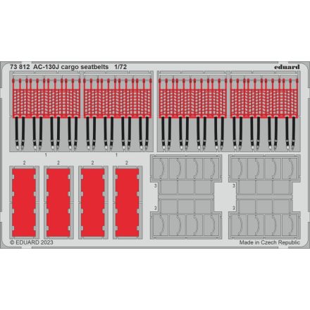 Eduard AC-130J cargo seatbelts (Zvezda)
