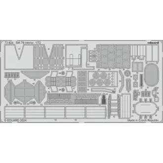 Eduard SM.79 interior ITALERI fotómaratás