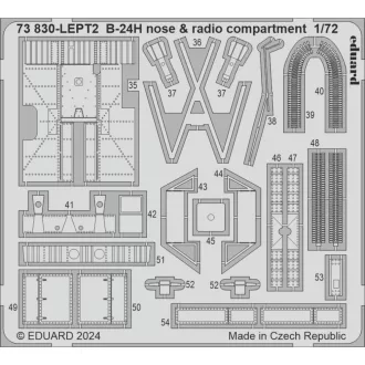 Eduard B-24H nose & radio compartment fotómaratás