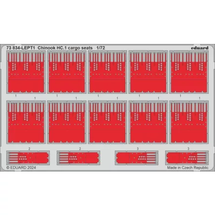 Eduard Chinook HC.1 cargo seats (Airfix)