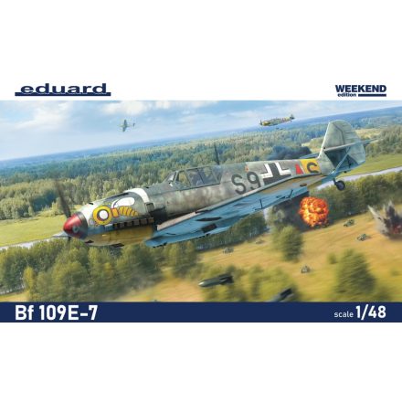 Eduard Bf 109E-7 makett