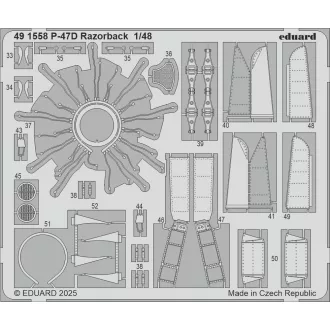 Eduard P-47D Razorback for Miniart fotómaratás készlet