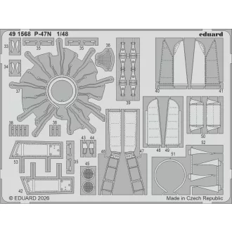 Eduard P-47N for MiniArt fotómaratás készlet