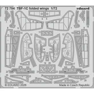   Eduard TBF-1C (folded wings) for Hobby Boss fotómaratás készlet