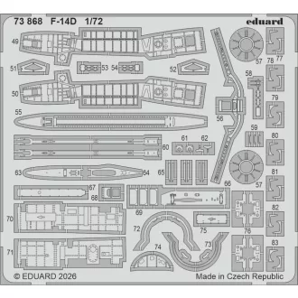 Eduard F-14D for Tamiya fotómaratás készlet