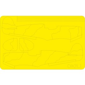 Eduard Spitfire camo scheme A 1/72 maszkoló