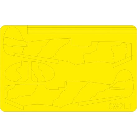 Eduard Spitfire camo scheme A 1/72 maszkoló