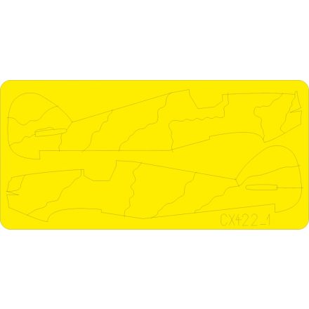 Eduard Hurricane camo scheme A 1/72 maszkoló