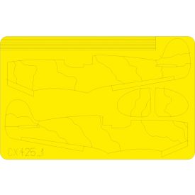 Eduard Spitfire camo scheme B maszkoló