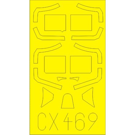 Eduard Spitfire Mk. XVI Highback (Eduard) maszkoló