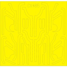   Eduard B-17G antiglare panels (VE production) (Airfix) maszkoló