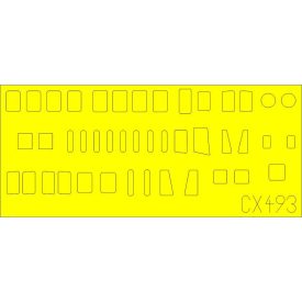 Eduard H8K2 Emily fuselage windows (Hasegawa) maszkoló