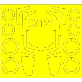 Eduard MiG-29SMT (Zvezda) maszkoló