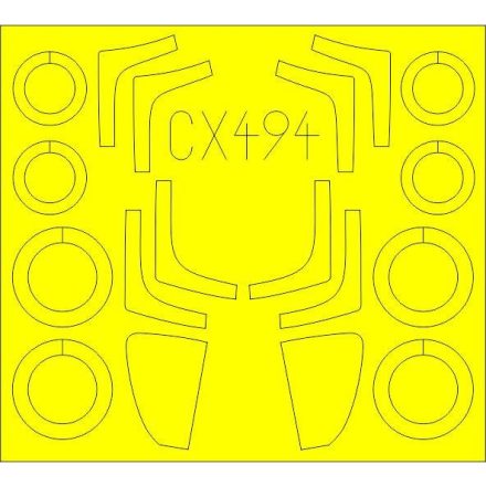 Eduard MiG-29SMT (Zvezda) maszkoló