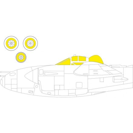 Eduard P-38M (Dragon, Hobby 2000) maszkoló