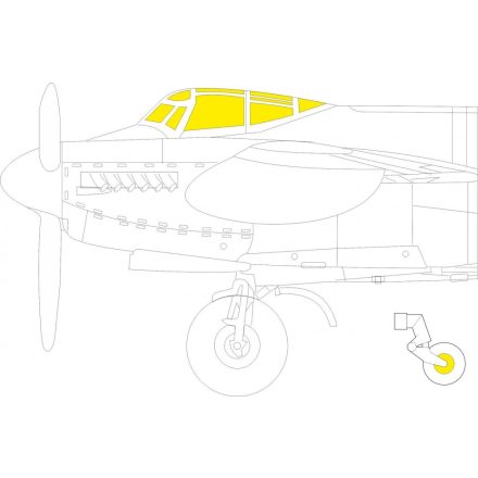 Eduard Mosquito B Mk. XVI (Airfix) maszkoló