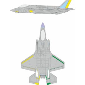 Eduard F-35A RAM coating late (Revell) maszkoló